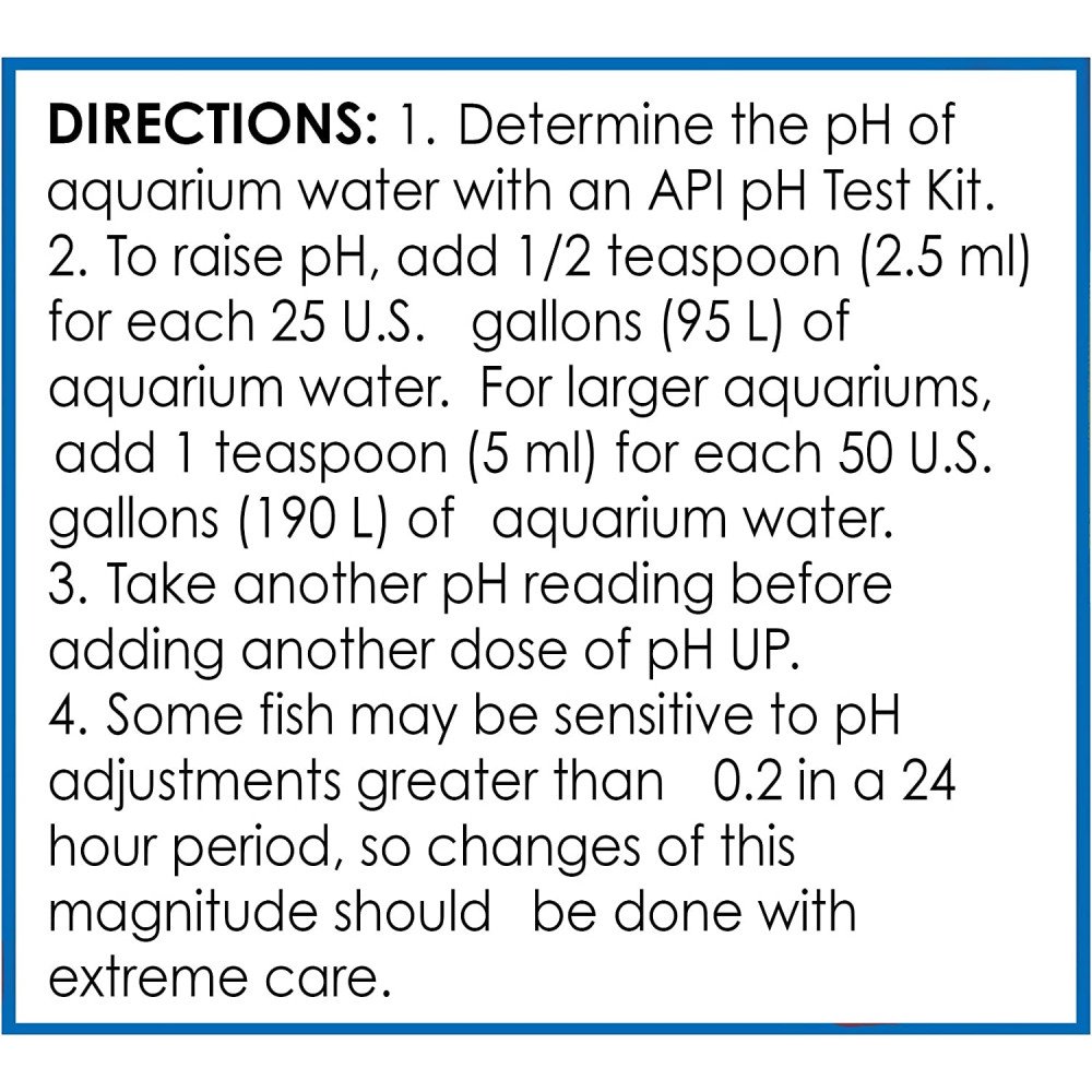 رفع مستوى الحموضة - API pH UP Freshwater Aquarium