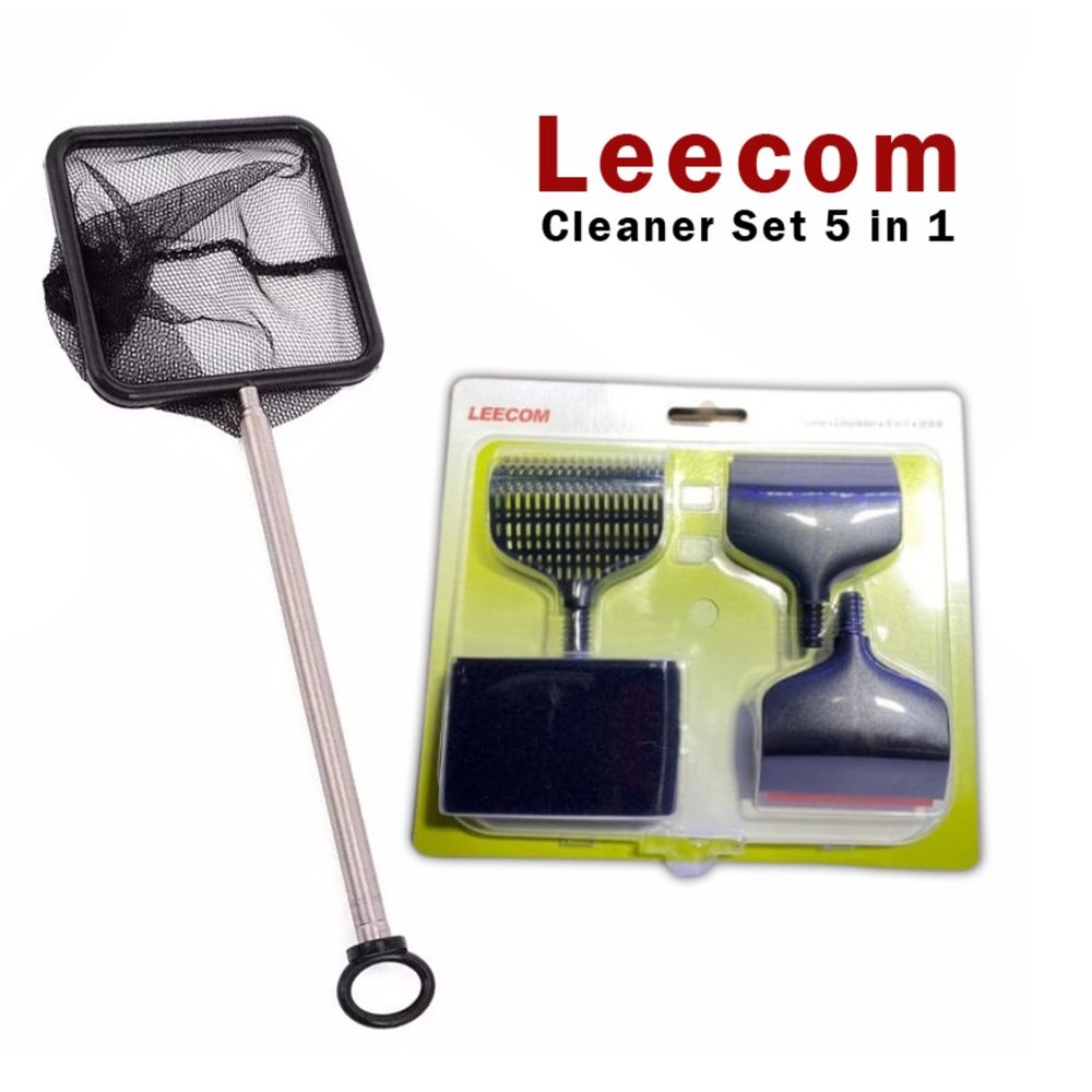 مجموعة الصيانة 5 في 1 - leecom aquarium cleaner