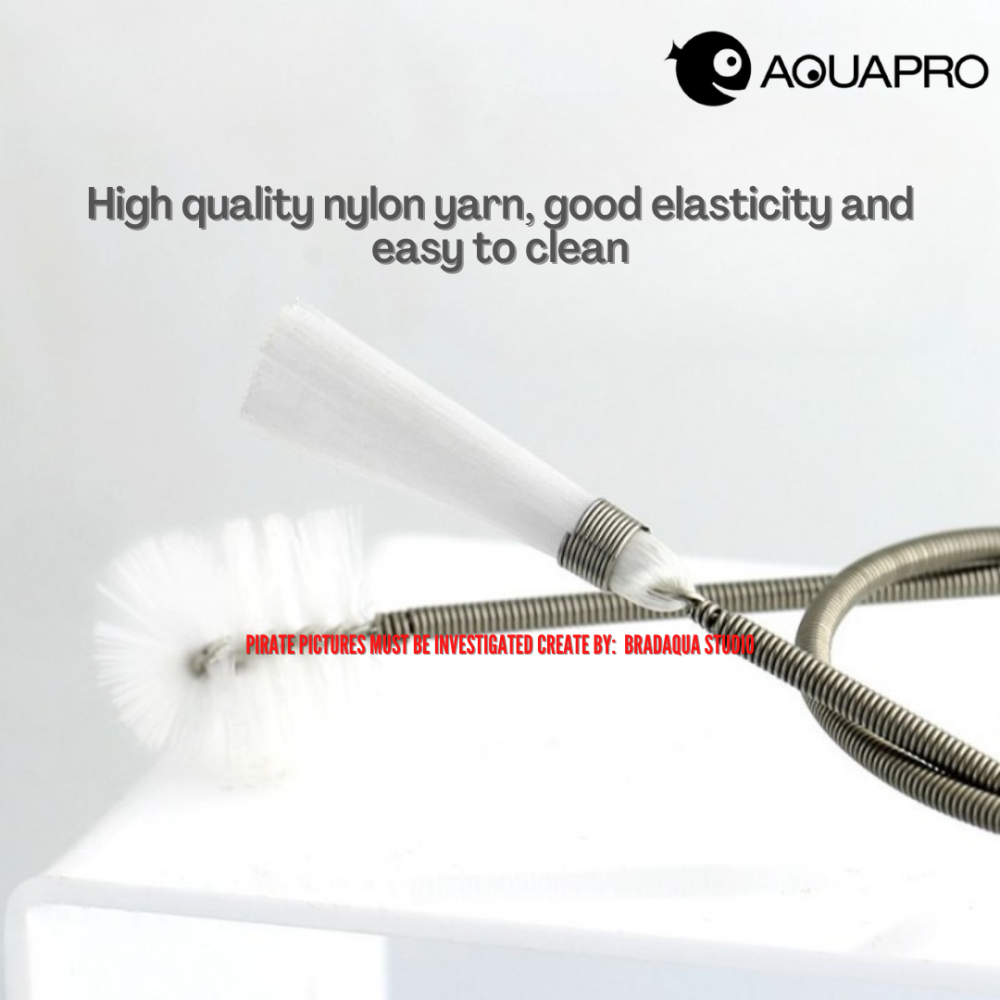 فرشاة التنظيف 2 في 1 لصخور والأخشاب والأنابيب - AQUAPRO Pipe brush Pro