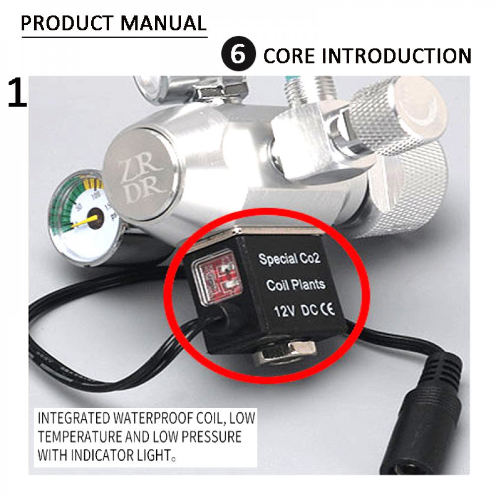  رجليتر فتحة واحدة وعدادين - CO2 regulator