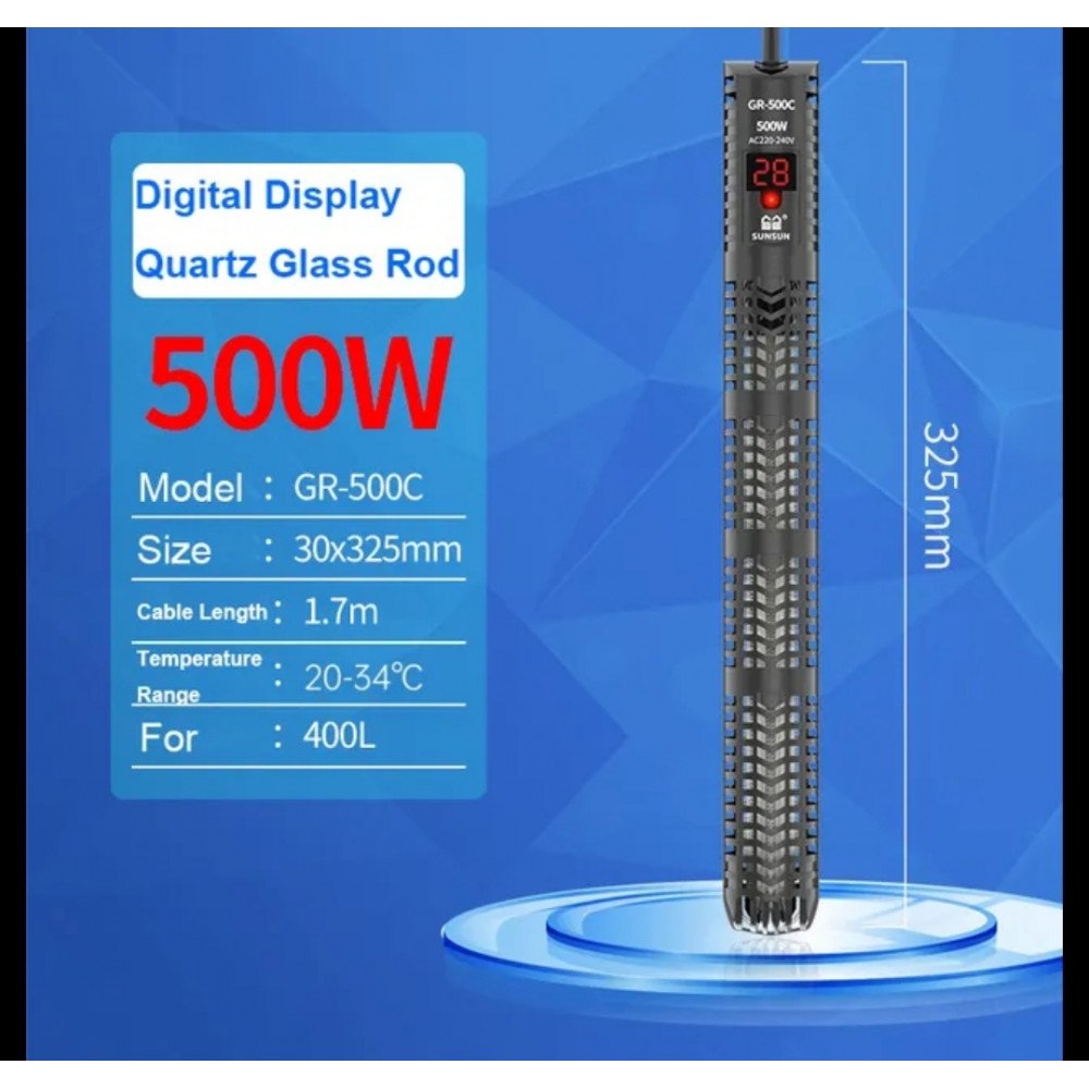 سخان LCD متطورة للأحواض الكبيرة - SUNSUN