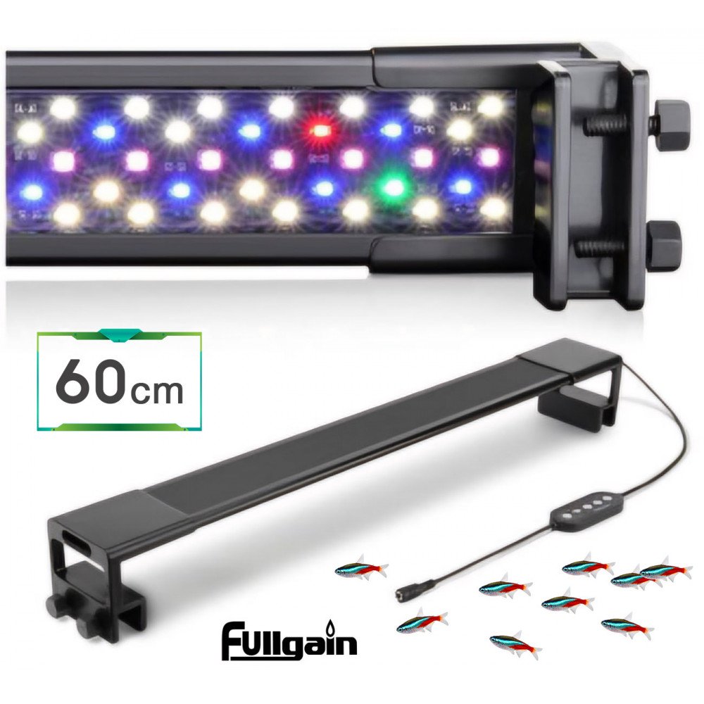 إضاءة LED WRGB مع أستاند بحجم 60 سم -  Fullgain