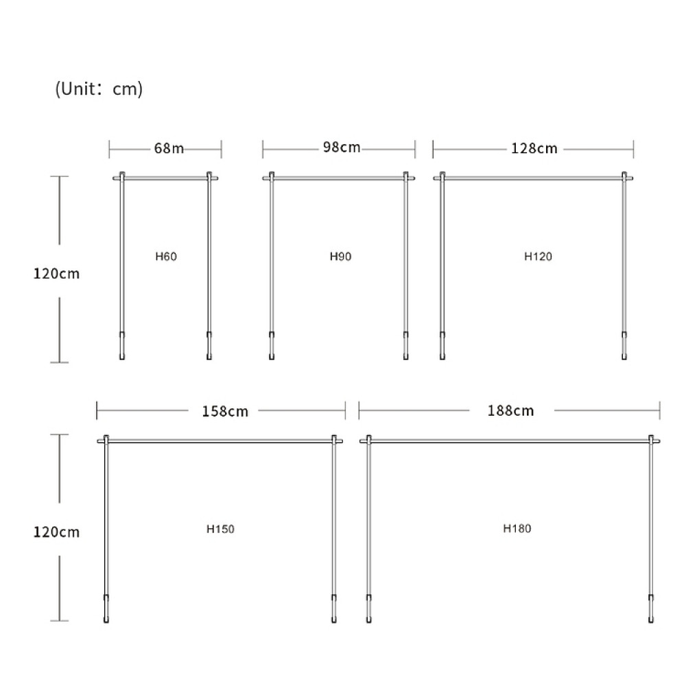 ستاند إحترافي من الأستانلس ستيل غير قابل لصدأ بـ 3 أحجام متعددة - WEEK AQUA Back style lighting bracket