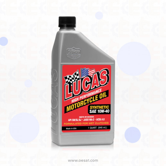Lucas Synthetic Motorcycle  Oil 10w40