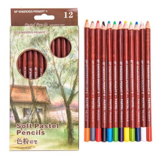 مجموعة أقلام ألوان باستيل ناعمة احترافية