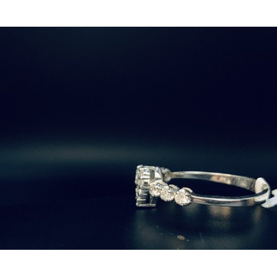 خاتم الماس مع ذهب أبيض 0.35
