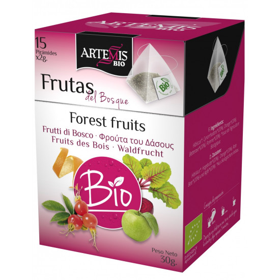 شاي ثمار فاكهة الغابة المجففة - مولي 30جم العضوي
