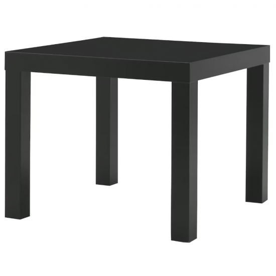 طاولة جانبية, أسود, ‎55x55 سم‏