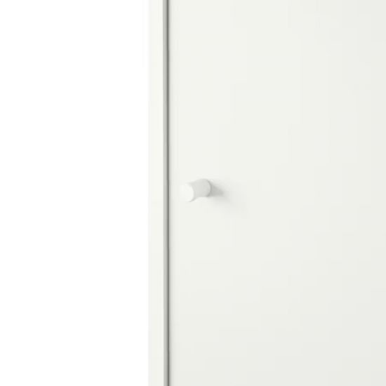 دولاب ملابس مع باب منزلق, أبيض, ‎117x176 سم‏