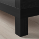 طاولة تلفزيون, أسود-بني, ‎160x35x36 سم‏