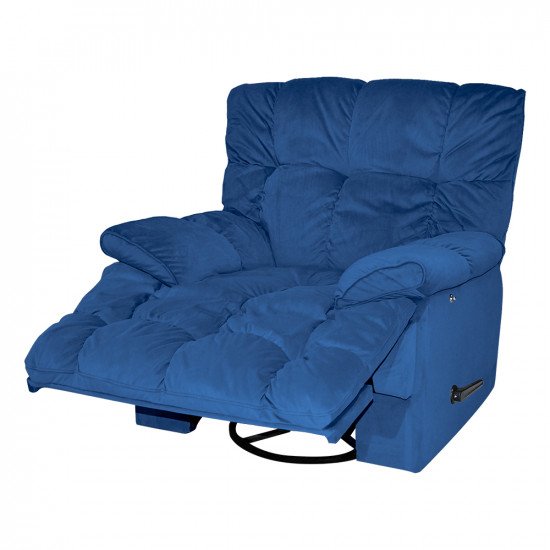 كرسي استرخاء هزاز أزرق