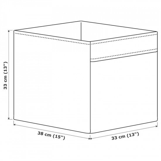 صندوق، أبيض، ‎33x38x33 سم‏‏ 