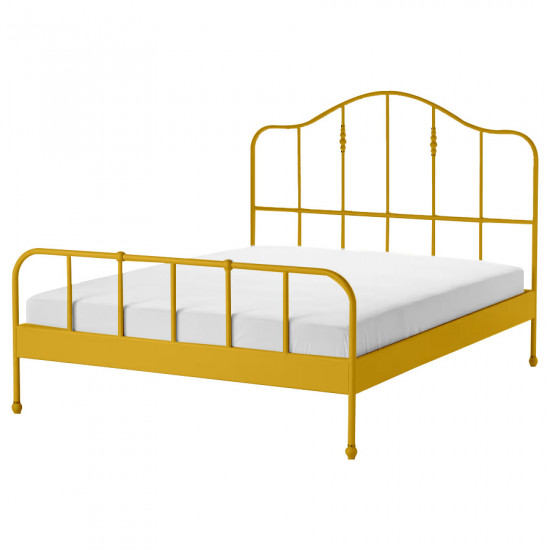  سرير ذهبي حديد 190X90 سم