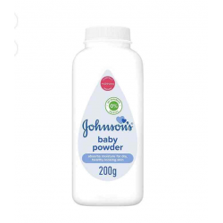 جونسون بودرة لجسم الأطفال ممتصة للرطوبة للحصول على بشرة صحية وناعمة كالحرير للأطفال حديثي الولادة، 200 جرام