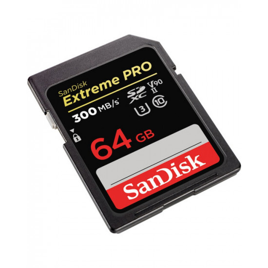 SanDisk 64GB Extreme PRO UHS-II SDXC 300 MB/s Memory Card