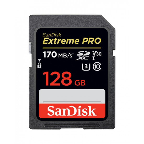 SanDisk 128GB Extreme PRO UHS-I SDXC Memory Card 170 MB/s