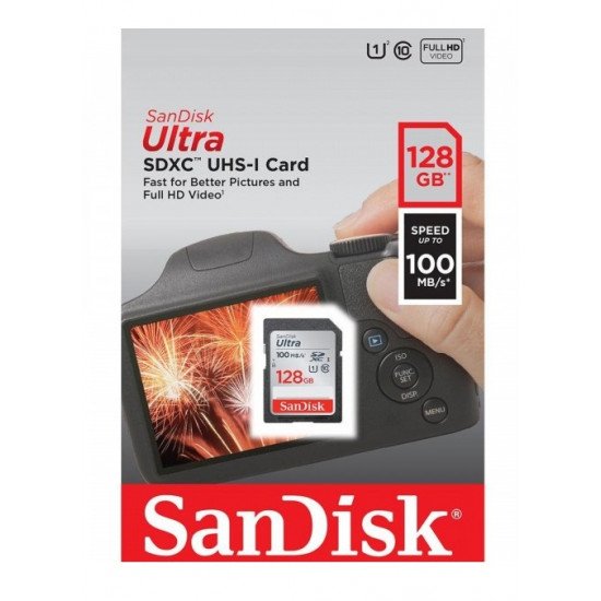 SanDisk 128GB Ultra SDXC UHS-I Memory Card - 100MB/s