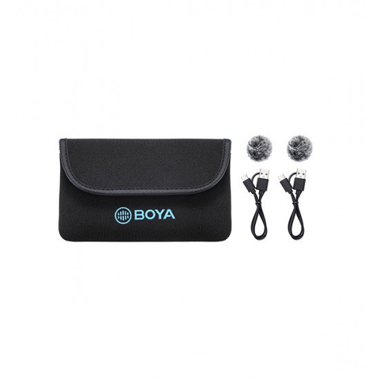 BOYA BY-M1V4 2.4GHz Dual-Channel Wireless Microphone System