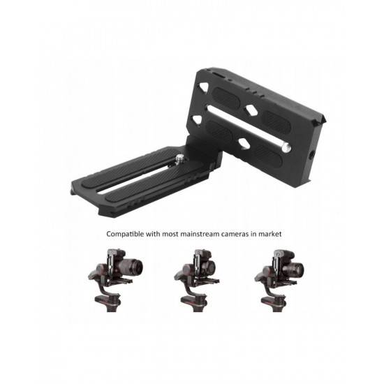 Camera Stabilizer Vertical Shooting Board with Counterweight for Zhiyun Weebill/Weebill S Stabilizer Quick Release Plate