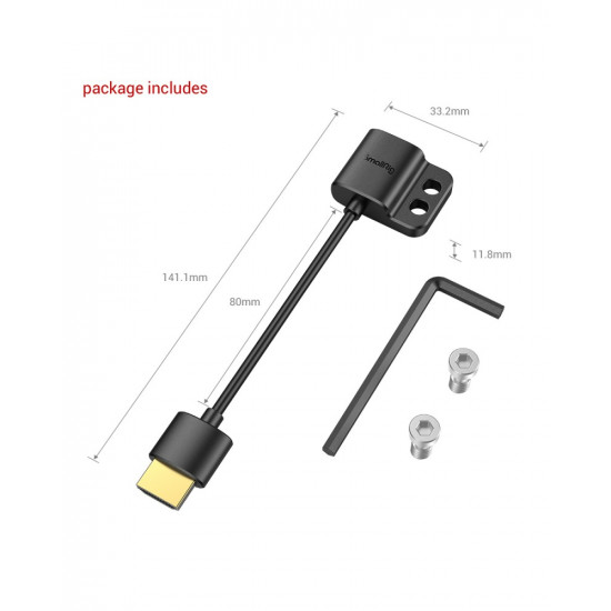 SmallRig Ultra Slim 4K Adapter Cable (A to A)