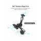SmallRig Super Clamp w/ 1/4" and 3/8" Thread and 5.5 Inches Adjustable Friction Power Articulating Magic Arm with 1/4" Thread