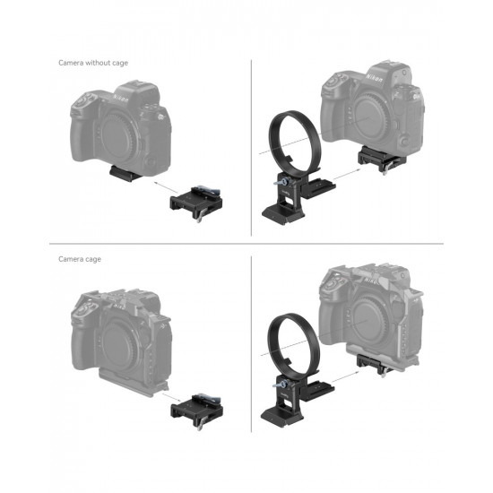 SmallRig Rotatable Horizontal-to-Vertical Mount Plate Kit for Nikon Z Series Z5 / Z6 / Z7 / Z6II / Z7II / Z8