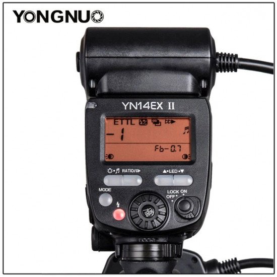 Yongnuo YN14EX II TTL LED Macro Ring Flash Light Double Lamp Macro Flash for Canon 5D4 1DX2 5Dsr 750D 6d2 DSLR Camera