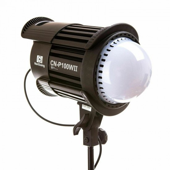 NanGuang CN-P100WII LED Studio Fresnel Light Dimmable with Fixed Colour Temperature for Photography Film Videography CD50