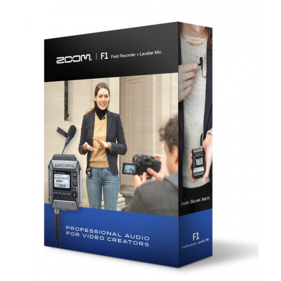 Zoom F1 Field Recorder with Lavalier Microphone