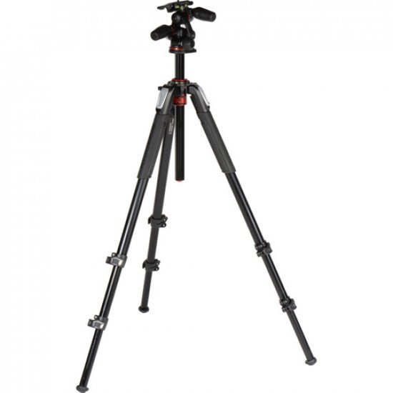 Manfrotto MT055XPRO3 Tripod with MHXPRO-3W 3-Way Pan/Tilt Head # MK055XPRO3-3W