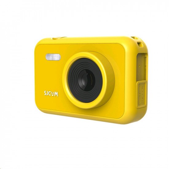 SJCAM Fun Cam 2″ LCD Kids HD Digital Action Camera with in-Built Games for Children and Adult Kids (Yellow)