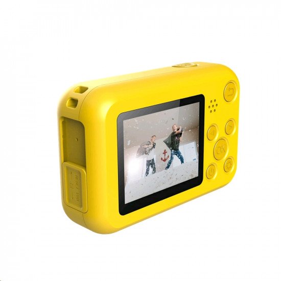 SJCAM Fun Cam 2″ LCD Kids HD Digital Action Camera with in-Built Games for Children and Adult Kids (Yellow)