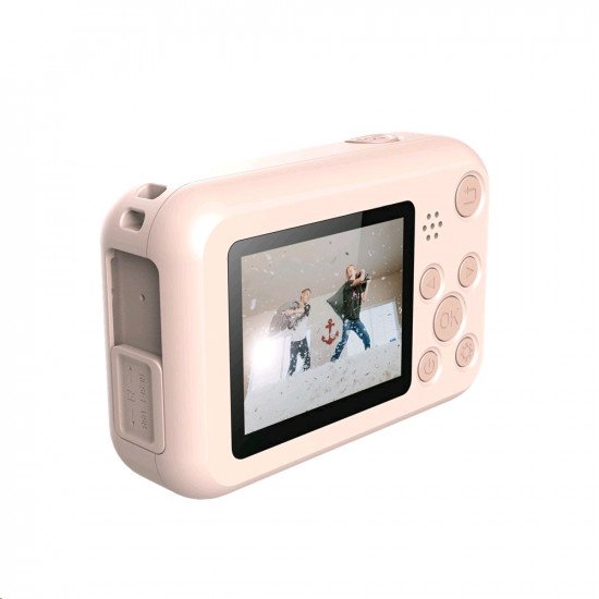 SJCAM Fun Cam 2″ LCD Kids HD Digital Action Camera with in-Built Games for Children and Adult Kids (Pink)