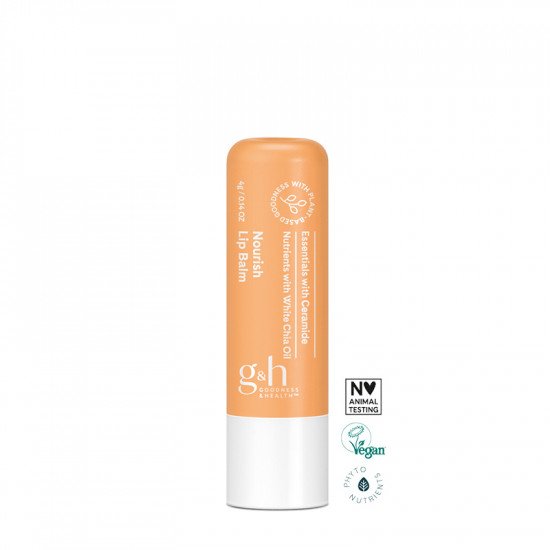 Nourish Lip Balm g&h GOODNESS & HEALTH™ - مرطب شفاه بالسيراميد المشتق من زيت الزيتون وزيت الشيا الأبيض من جي اتش