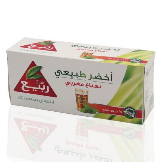 شاي ربيع أخضر نعناع مغربي 25 كيس
