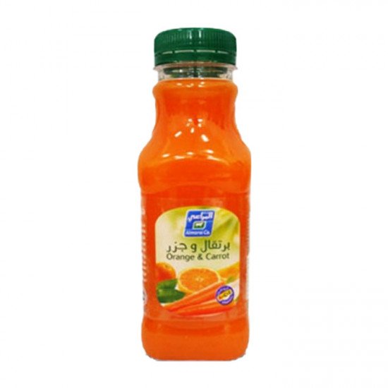 عصير المراعي طبيعي برتقال و جزر بدون سكر 300 مل