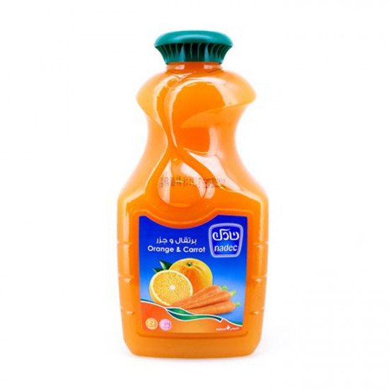 عصير نادك طبيعي برتقال وجزر بدون سكر 1.5 لتر