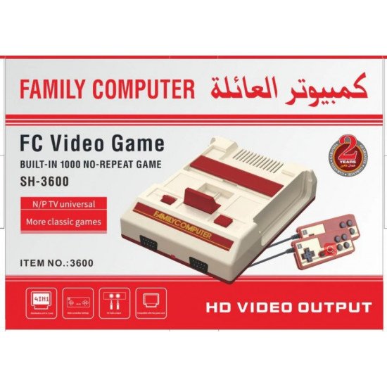 لعبة كمبيوتر عائلية مدمجة FC 