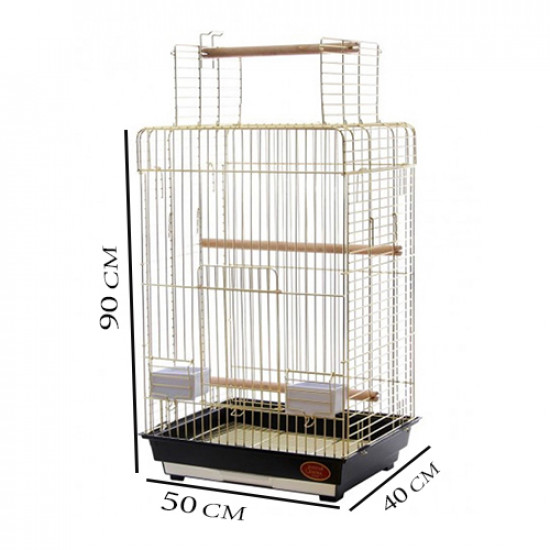 قفص ببغاء من الفولاذ الذهبي موديل 830 A-G