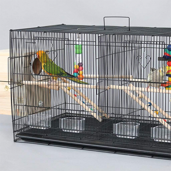 قفص طيور  A110 مقاس كبير مع شبكة مقسمة و ملحقات