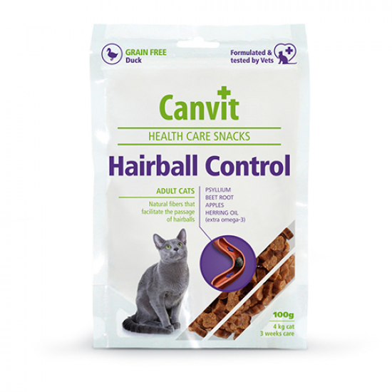 مكافاة Hairball Control Canvit للتحكم في كرات الشعر للقطط