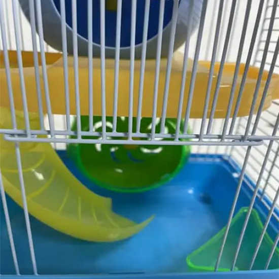  قفص هامستر محمول مكون من طبقتين Hamster cage