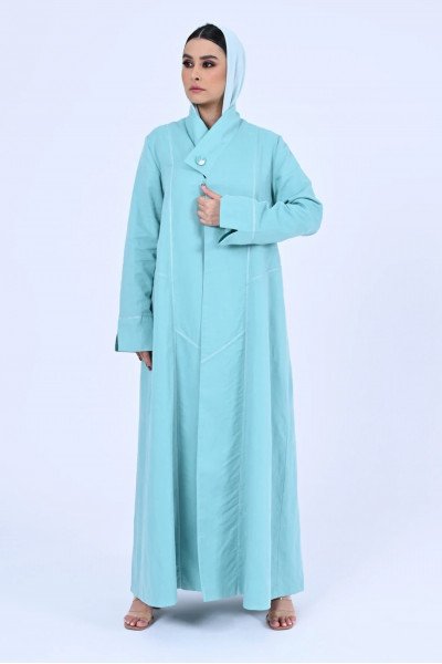 Turquaz Linen Abaya 087