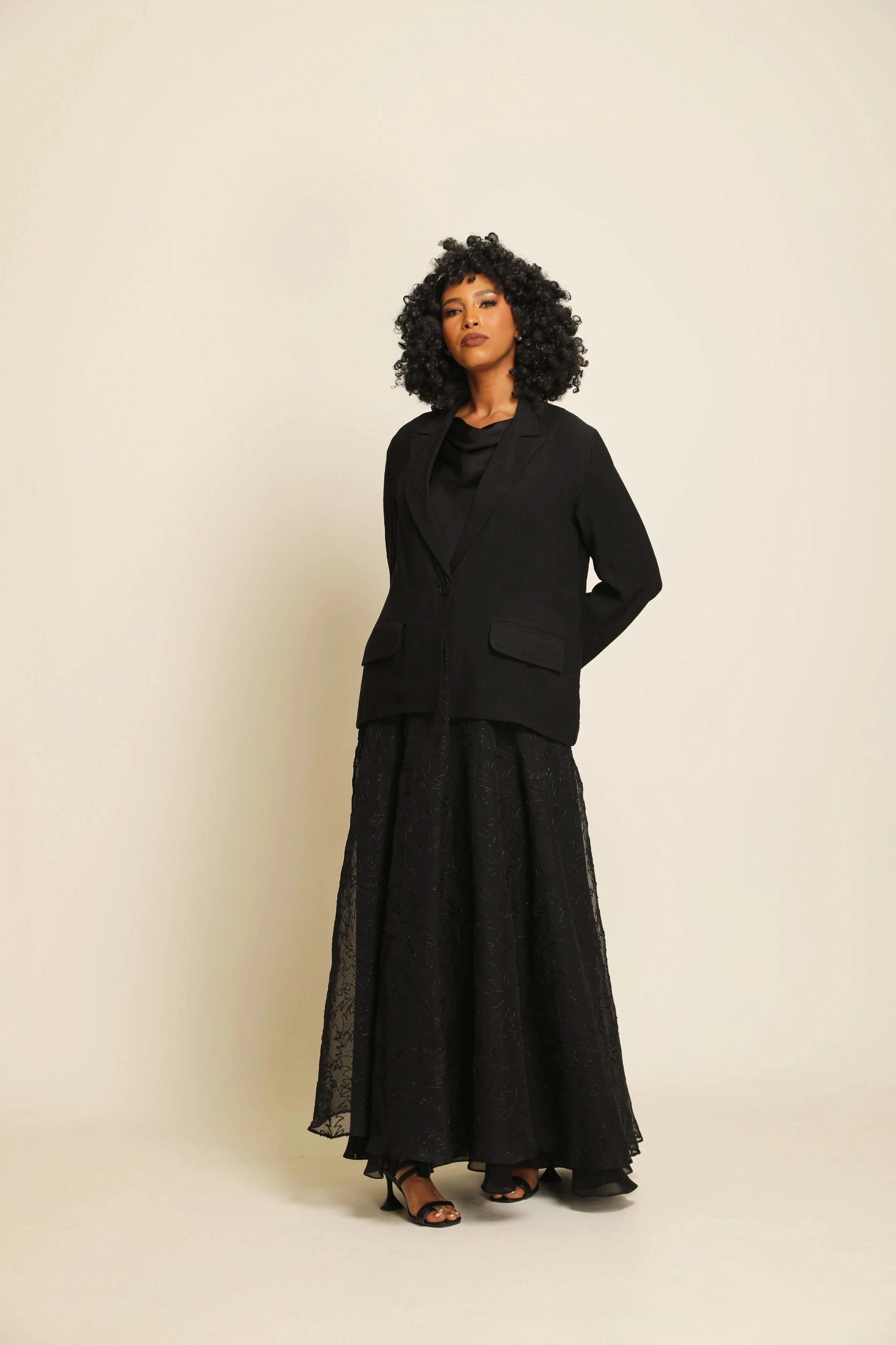  Linen + crepe luxury Abaya 038