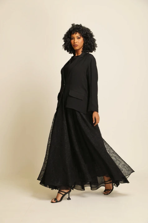  Linen + crepe luxury Abaya 038