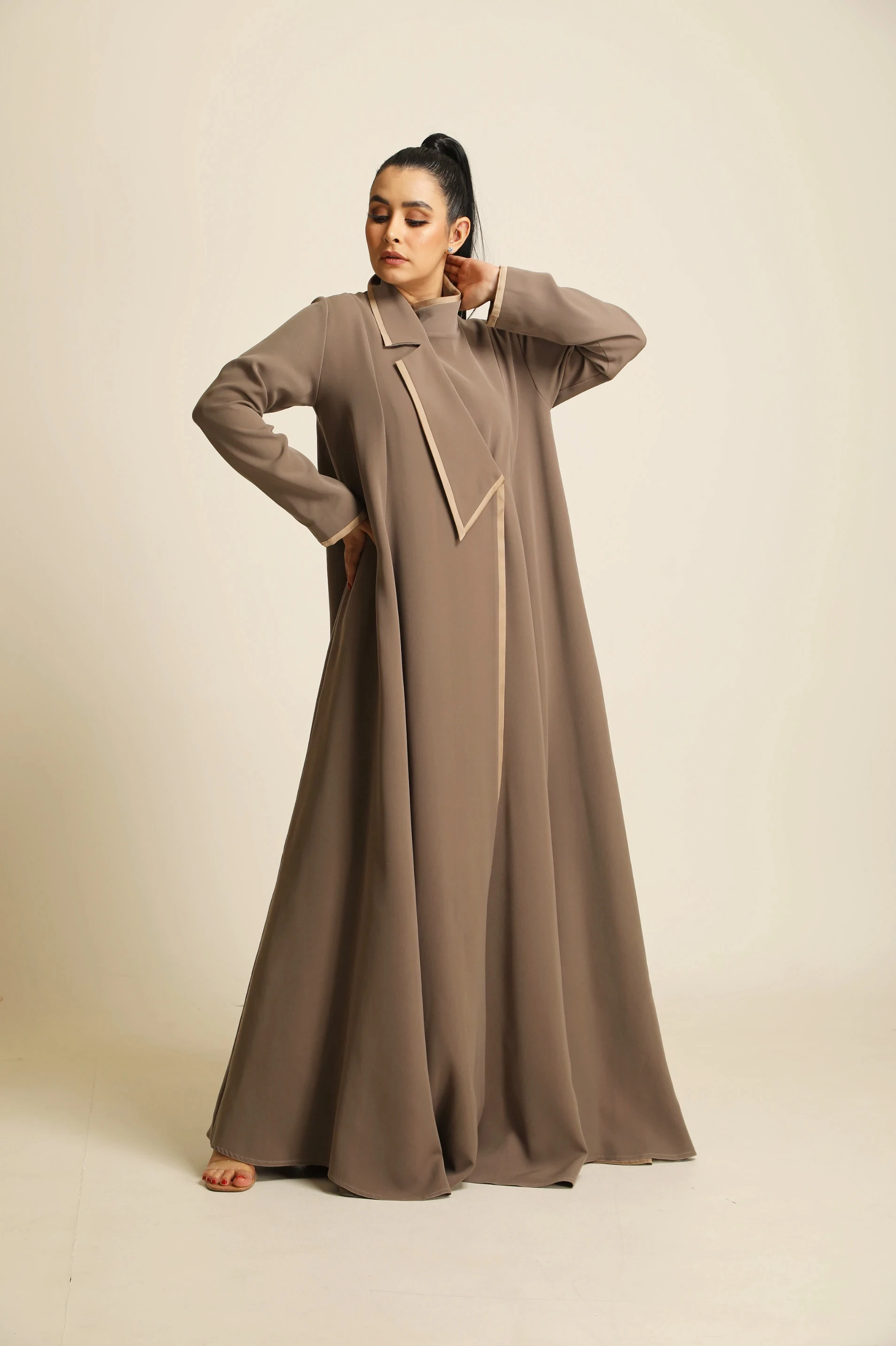 Soft crepe Abaya 065