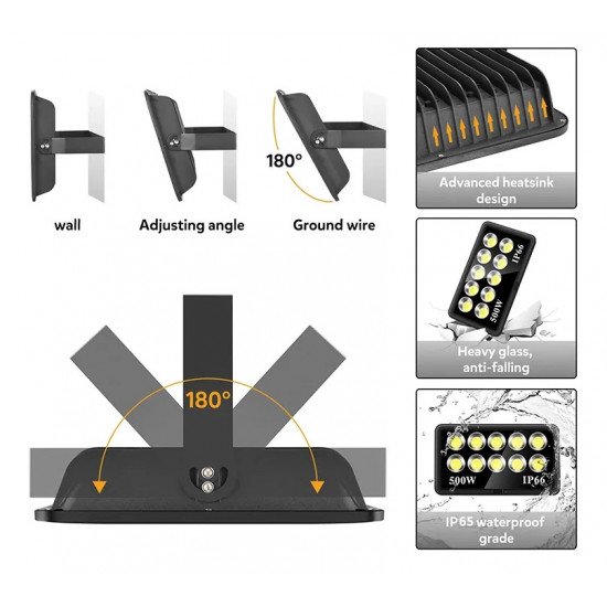 كشاف خارجي 500 وات  IP65 - COB 