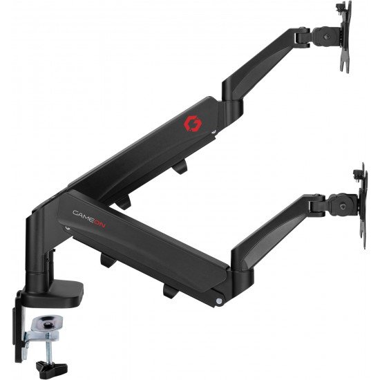 GAMEON GO-5350 Dual Monitor Arm for Gaming & Office | 17"-32" Screens | Each Arm Supports Up to 9 KG