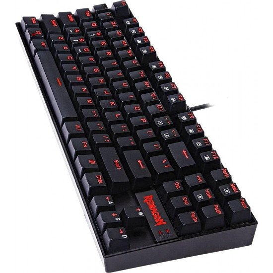 Redragon Kumara K552 Mechanical 60% TKL RED Backlit Gaming Keyboard - Black