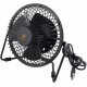  Deltaco Gaming USB Desk Fan With Clock, Displays Hours, Minutes and Seconds, Black